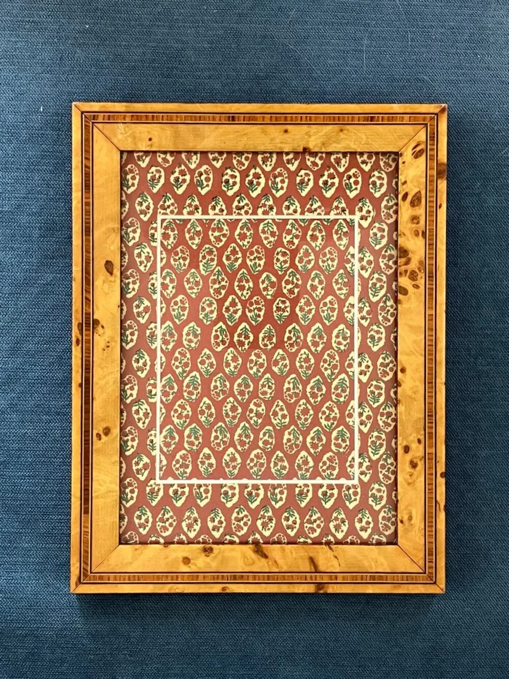 Dorvilliers Paris Burl Wood Frame, French Style, Excellent Condition